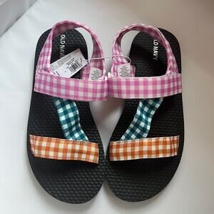 NWT Old Navy Asymmetric Cross Strap Sandal | 4 Youth‎ Big Kid
